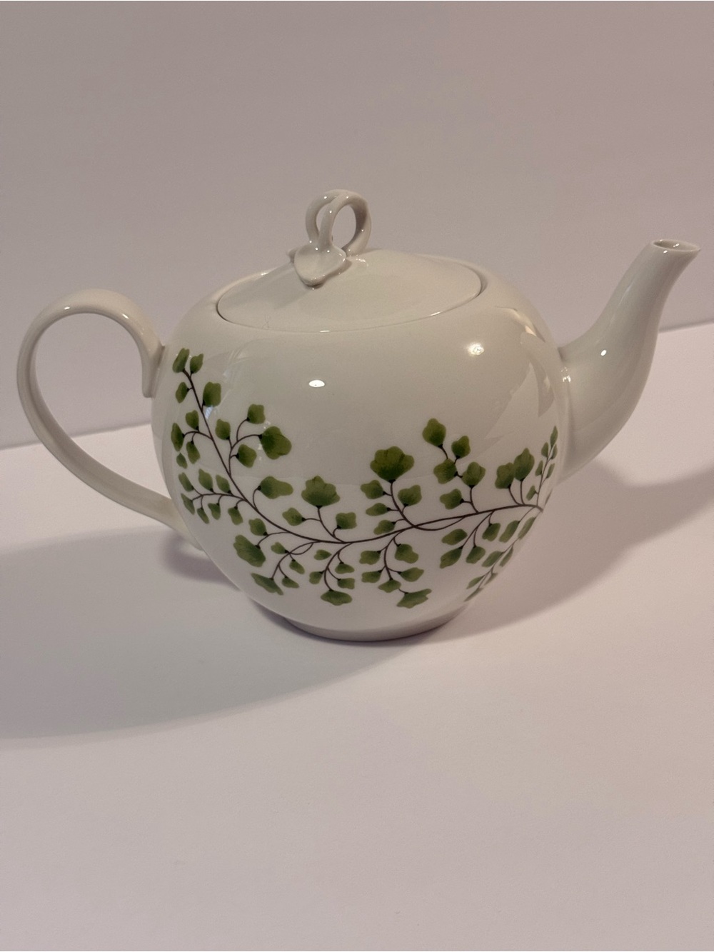 Martha Stewart Collection Maidenhair Fern Teapot with Lid LIKE NEW